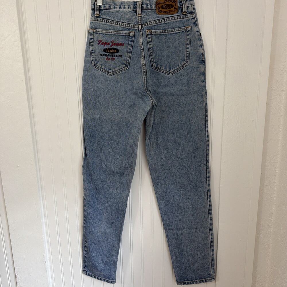 Vintage Pepe Co Jeans Womens 7 / 8 Tapered Leg Medium Wash Cotton Denim